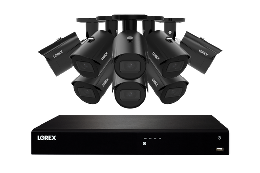 Lorex Fusion Series 4K 16 Camera Capable (Wired or Fusion Wi-Fi) 4TB Wired NVR System with A14 IP Bullet Cameras
