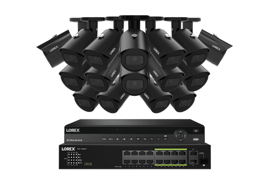 Lorex Elite Series 4K 32 Camera Capable 6TB Wired NVR System with A14 IP Bullet Cameras