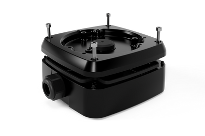 Outdoor Square Junction Box with Cable Gland for Turret and Dome Camera (Metal)