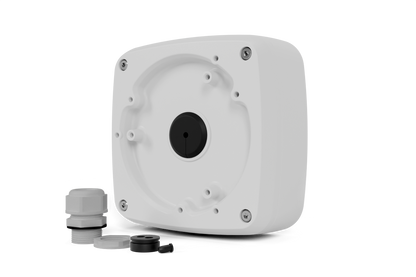 Outdoor Square Junction Box with Cable Gland for Turret and Dome Camera (Metal)