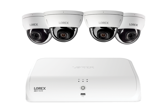 Lorex Fusion Series 4K 16 Channel (8 Wired + 8 Fusion Wi-Fi) 2TB Wired System with A4 Wired 2K IP Dome Cameras