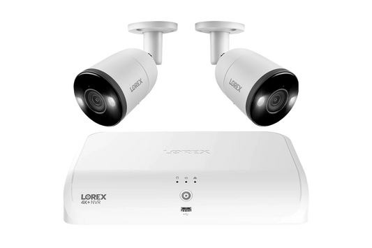 Lorex Fusion Series 4K+ 16 Channel (8 Wired + 8 Fusion Wi-Fi) 2TB Wired System with H13 Wired 4K IP Bullet Cameras