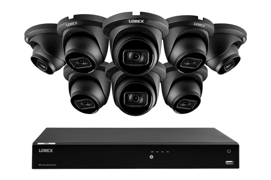 Lorex Fusion Series 4K 16 Camera Capable (Wired or Fusion Wi-Fi) 6TB Wired NVR System with A14 IP Dome Cameras