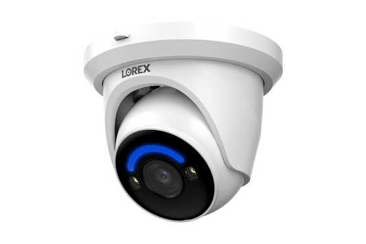 Lorex H12 4K IP Wired Turret Security Camera with Smart Security Lighting and Smart Motion Detection