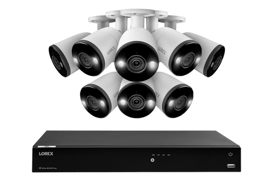 Lorex Fusion Series 4K 16 Camera Capable (Wired or Fusion Wi-Fi) 4TB Wired NVR System with H13 Bullet Cameras